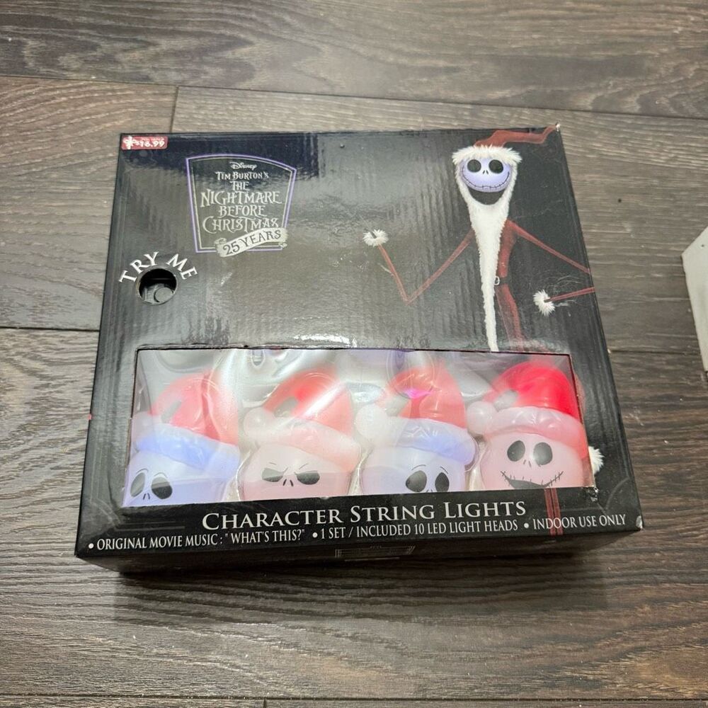 The Nightmare Before Christmas 25 Years Character String Lights New